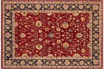 handmade Traditional Kafkaz Chobi Ziegler Red Blue Hand Knotted RECTANGLE 100% WOOL area rug 8 x 10